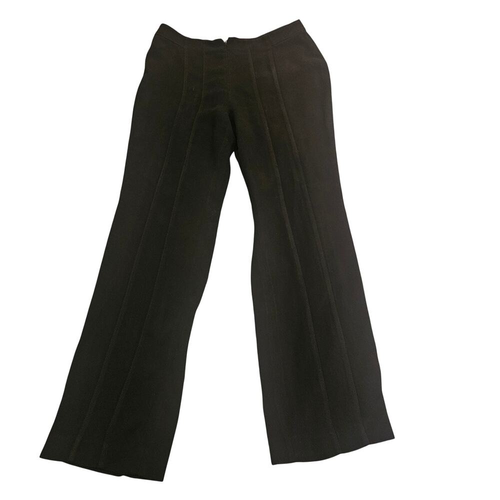 DLUV Studio Black Dress Pants Womens 11/32 Straight Leg Career Work Office